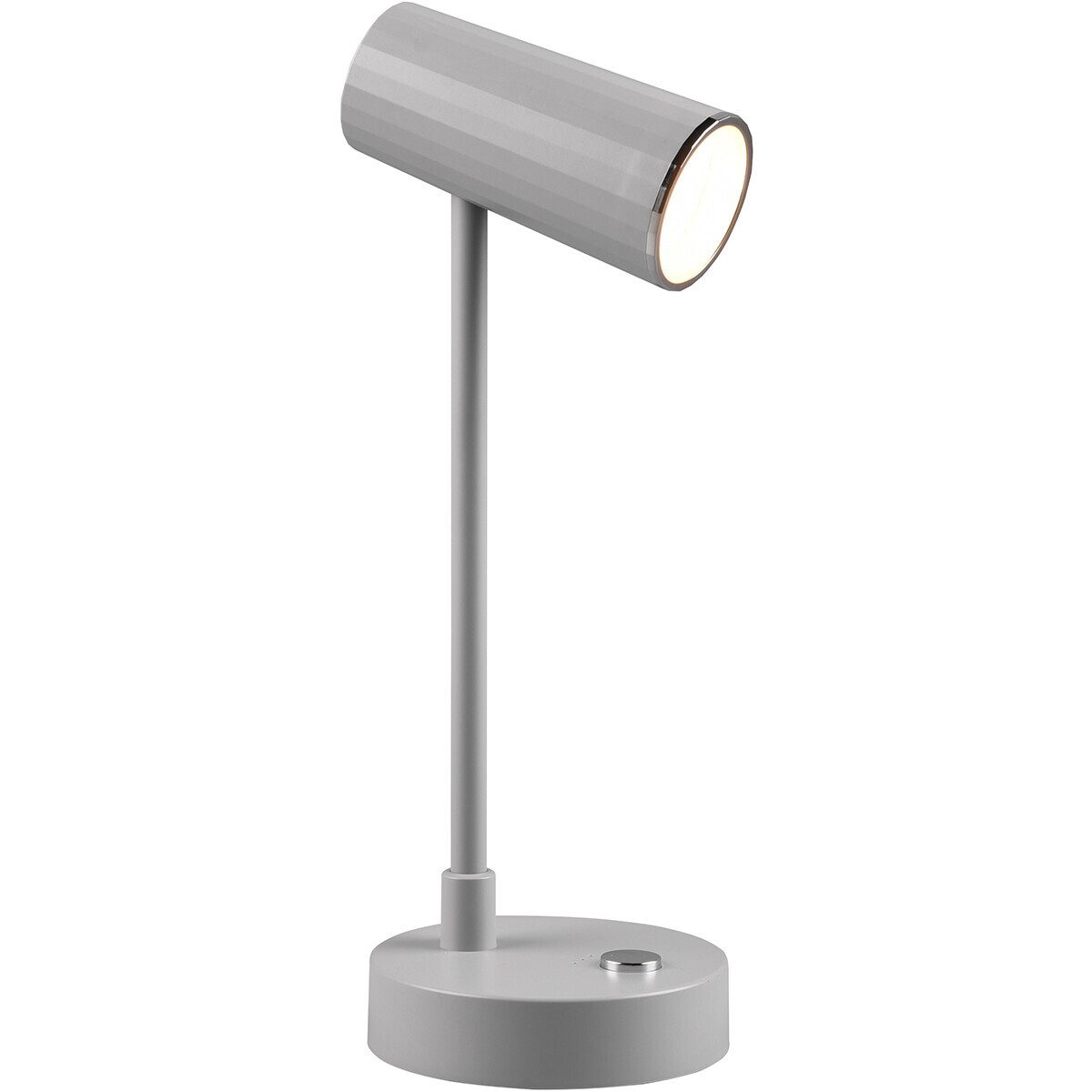 BES LED LED Bureaulamp - Trion Lono - 2.5W - Aanpasbare Kleur - Dimbaar - Rond - Mat Grijs - Kunststof