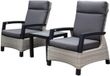 AVH-Collectie Dallas set de salon 3 pièces réglable gris