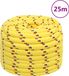 vidaXL Boottouw 20 mm 25 m polypropyleen geel