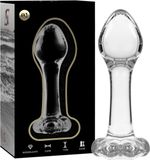 Nebula IBIZA™ NEBULA SERIES MODEL 2 ANAL PLUG BOROSILICATE GLASS 11 X 3.5 CM CLEAR