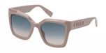 Furla SFU810V SHINY BEIGE/ SMOKE SHADED PINK 53/20/140 Unisex Zonnebrillen