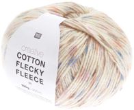 Rico design - De hobbyvlinder Rico Design Creative Cotton Flecky Fleece 003 retro - 100 grams bol