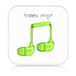 Happy Plugs Casque In-Ear Filaire Vert