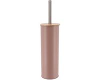Tendance Toilet/badkamer toiletborstel met houder - Bamboo Vibe - taupe - D10 x H40 cm