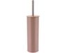 Tendance Toilet/badkamer toiletborstel met houder - Bamboo Vibe - taupe - D10 x H40 cm