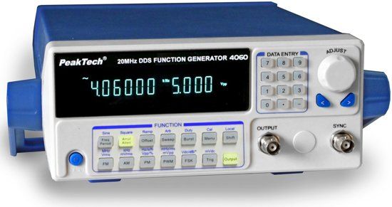 Peaktech 4060 MV DDS-functiegenerator 10 µHz - 20 MHz