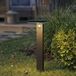 PRIOS Tarlson LED tuinpadverlichting, hoekig, antraciet, sensor