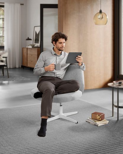 SONGMICS HOME Songmics Thuisbureaustoel, Bureaustoel, Draaistoel, Modern