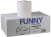 Funny Handdoekrol met speciale kern, voor merkvrije dispensersystemen, 2-laags, hoogwit, 19 cm, ca. 140 m, 5-delige kern, 1-pack (1 x 6 stuks)