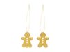 Cooee Design Gingerbread Christmas Decoration 6 cm Laiton