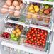 Unyqoos Organisateur de réfrigérateur premium - Tiroir en plastique transparent, 8 compartiments