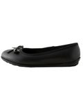 Next - Meisjes - Leren ballerina's voor school - Zwart