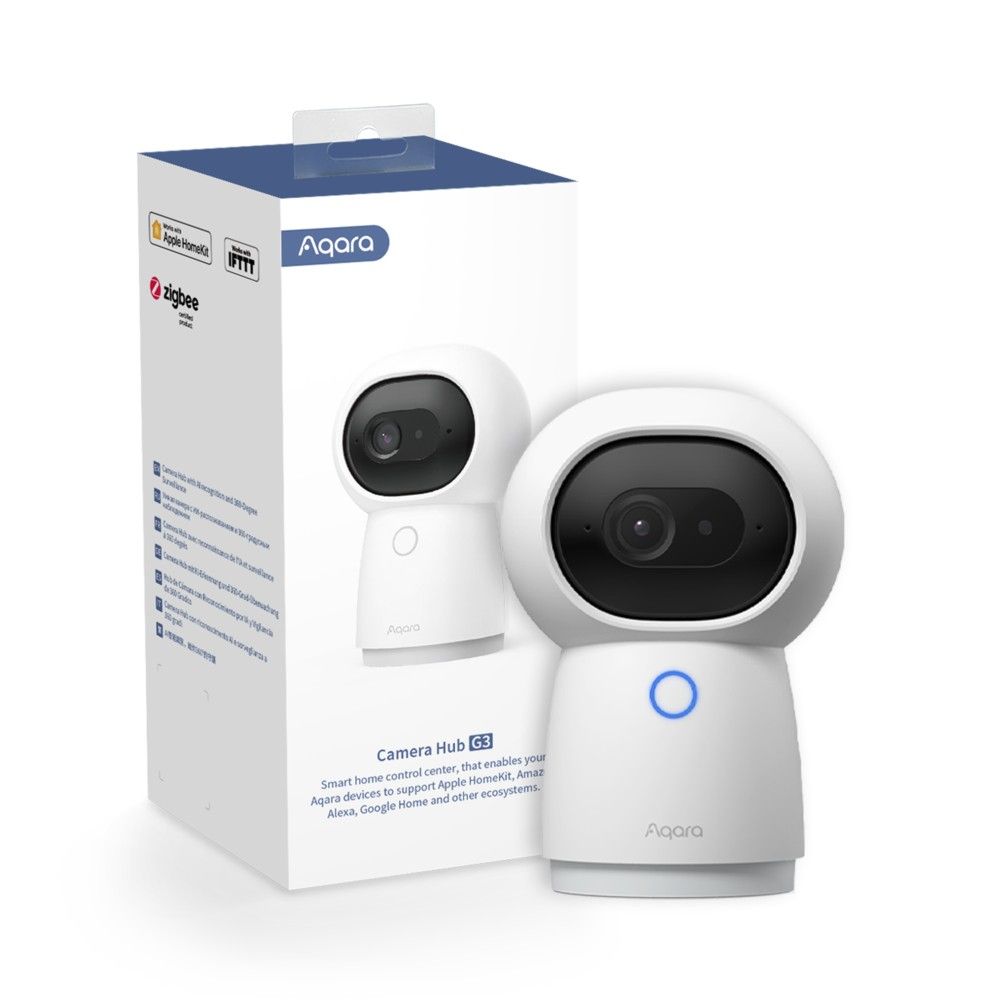 Aqara Camera Hub G3 - Indoor IP Security Camera - 2K Video - HomeKit, Alexa & Google Assistant