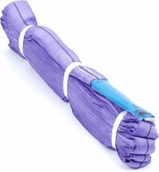 Huismerk Bol Rondstrop / hijsband 1 ton 4 meter Paars
