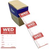Avery-Zweckform DLDWEDREV-500 Multifunctionele etiketten 40 x 56 mm Papier Rood 1 stuk(s) Weer verwijderbaar Handschriften