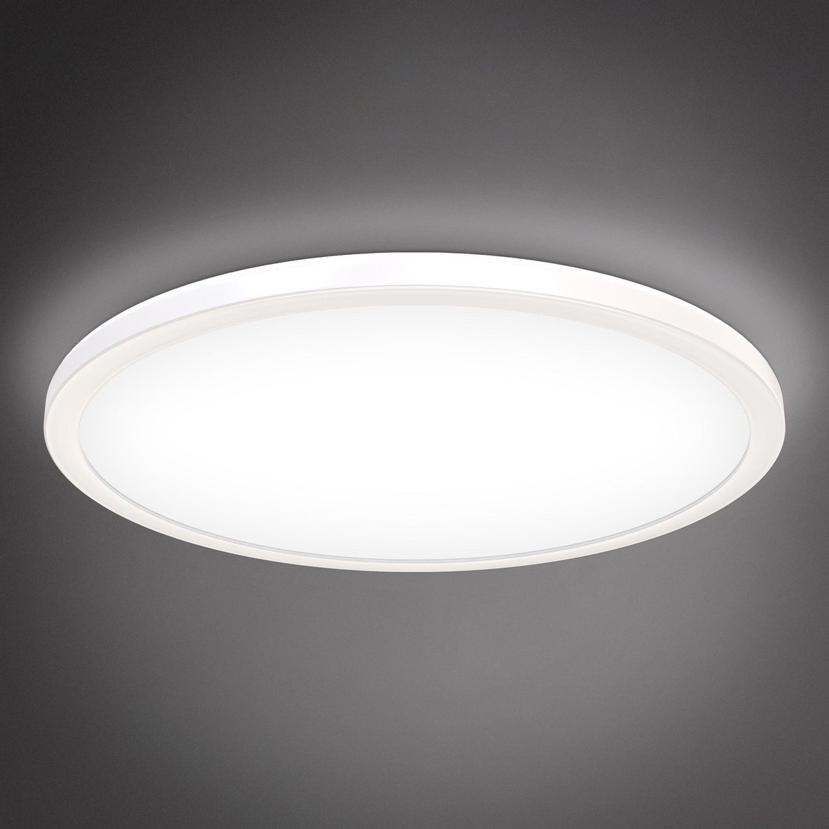 B.K.Licht - LED Paneel - plafondlamp - dimbaar - indirect licht - led plafonniére - Ø42cm - 4.000K - 3.000Lm - 22W