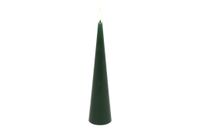Countryfield bougie conique LED rustique jouet décoration 25cm vert