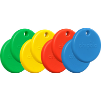 Chipolo POP 8-Pack Rood, Blauw, Geel, Groen