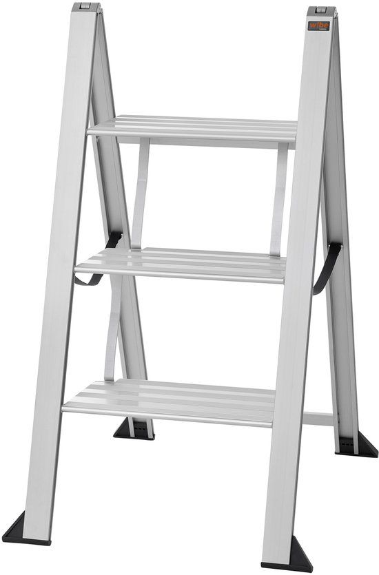W.steps Vikingstep Maxi Aluminium Huishoudtrap - 3 treden