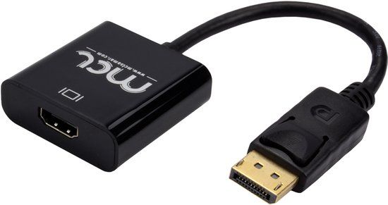 MCL CG-291CAZ Videoadapter DisplayPort male naar HDMI female Zwart