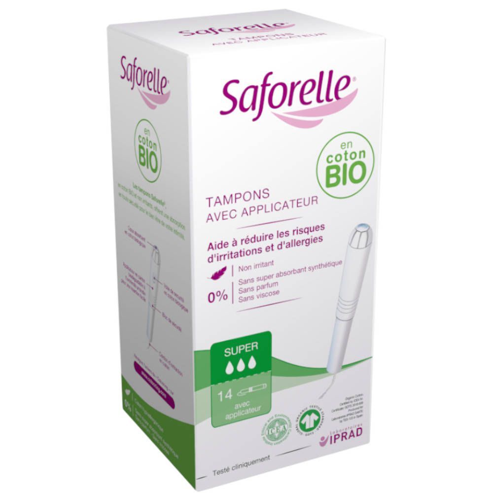 Saforelle katoen Protect 14 stempel met applicator Super