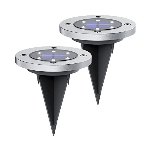 Xanlite Pack2SPSO4 Zonnespot - Set van 2 - 6 LEDs - Koudwit - IP44 - 8 uur looptijd - Zwart