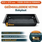 ICQN Diepe Ovenbakplaat - 422x370x45 mm - Geëmailleerd