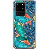 ERT GROUP Telefoonhoes voor Samsung S20 Ultra Original en officieel gelicentieerd Babaco patroon Plants 005 optimaal aangepast aan de vorm van de mobiele telefoon, gedeeltelijk transparant