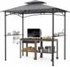 Merkloos Grillpaviljoen 2,5x1,5m - Zwart/Antraciet