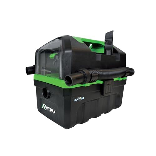 Ribiland Nat- en vloeistofzuiger met accu RBAT20 met blaasfunctie PRBAT20/ASPSB, zwart, 40 W, 10 liter, 79 decibel