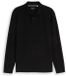 Tom Tailor - Piqué-poloshirt met lange mouwen - Maat L - Black