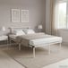 Maison Exclusive - Cadre de lit sans matelas blanc métal 120x200 cm