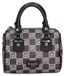 Braccialini sac à main, en cuir écologique, avec un imprimé monogramme, double poignée et une bandoulière amovible
