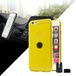 Transparante Apple Transparante beschermhoes met magneethouder voor auto, voor iPhone 6/6s, geel