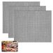 Tapis de gril BBQ - 40 x 33 cm - Set de 3 - Réutilisable - Antiadhésif - Teflon