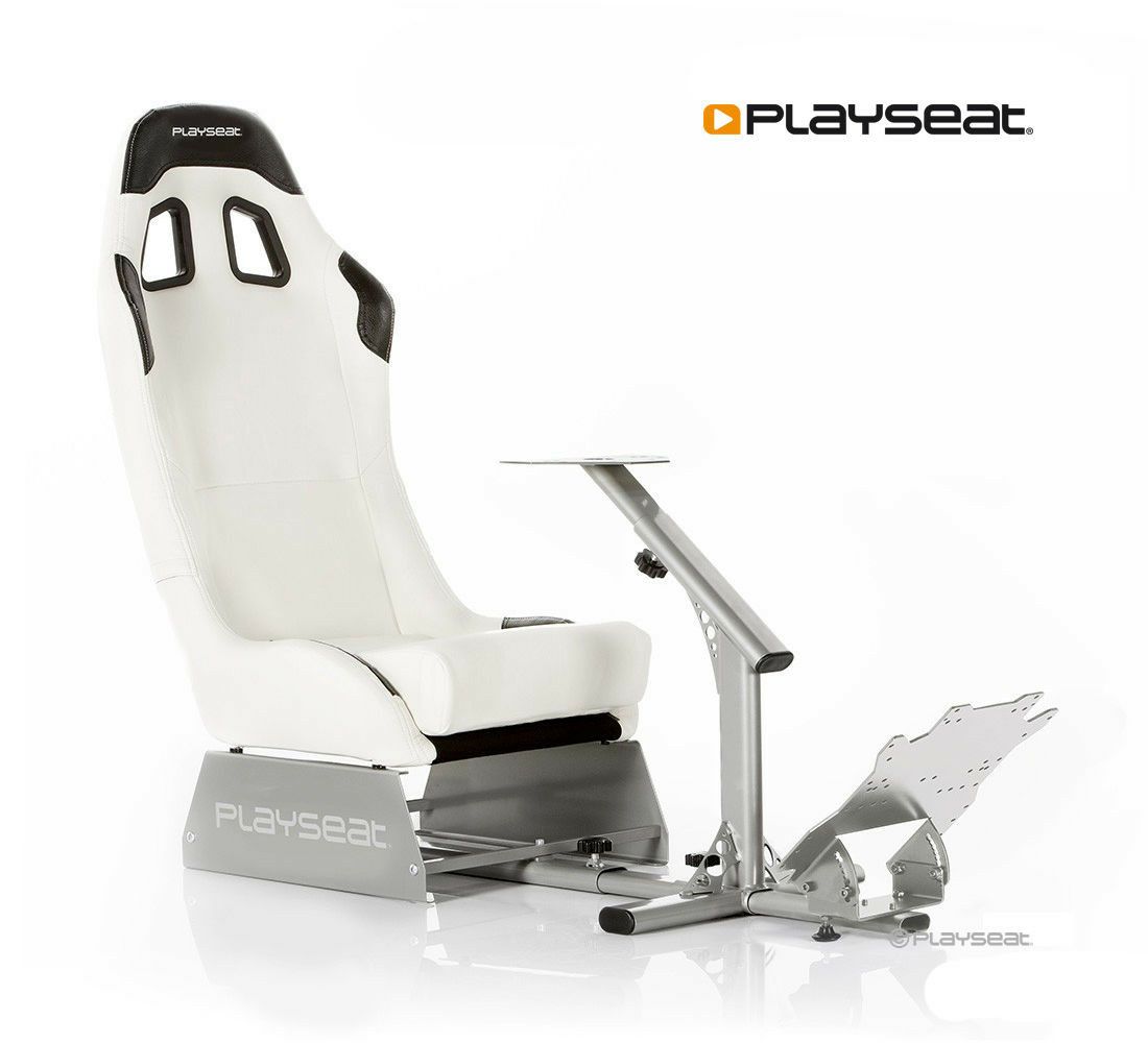 Playseat Evolution White Racing Gamestoel - Universeel - Gestoffeerde zitting - Wit