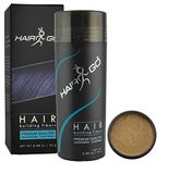 HAIR GO Premium haarverdichtingspoeder, 100% natuurlijk & veganistisch, middenblond (25 g)