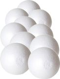 Gerimport Boules en polystyrène pour loisirs créatifs - 14x - boules en polystyrène - 4 cm