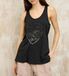 Blauer Zwarte tanktop