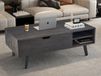 JUSTORA Table basse avec plateau relevable brun foncé