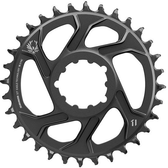 SRAM X-Sync 2 kettingblad Direct Mount/alu 12-speed Boost zwart Uitvoering 34 tanden