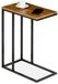 IDIMEX Table d'appoint DEBORA avec piètement en métal – Vintage/Noir