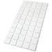 Adsamm® 50 x zelfklevende viltglijders Wit 20x20 mm Vierkant 3,5 mm dik Meubel- en vloerbescherming