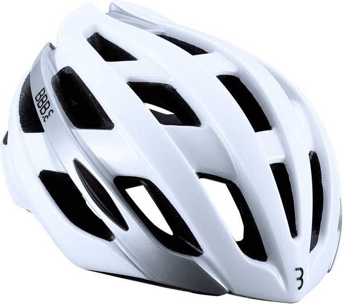 BBB Cycling Hawk Racefietshelm - Maat L - Glossy White