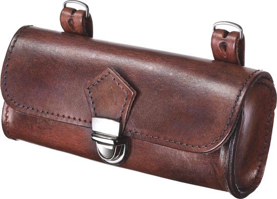 Selle Monte Grappa Charleston Zadeltas - Leer - Donkerbruin - 1L - Stadsfiets