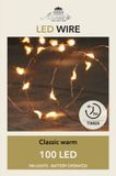 Anna's Collection Draadverlichting lichtsnoer - 100 leds - koper - warm wit licht - 500 cm