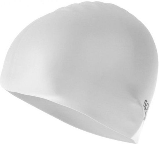 Speedo Plain Flat Silicone Badmuts Senior - Wit - 5039247289218