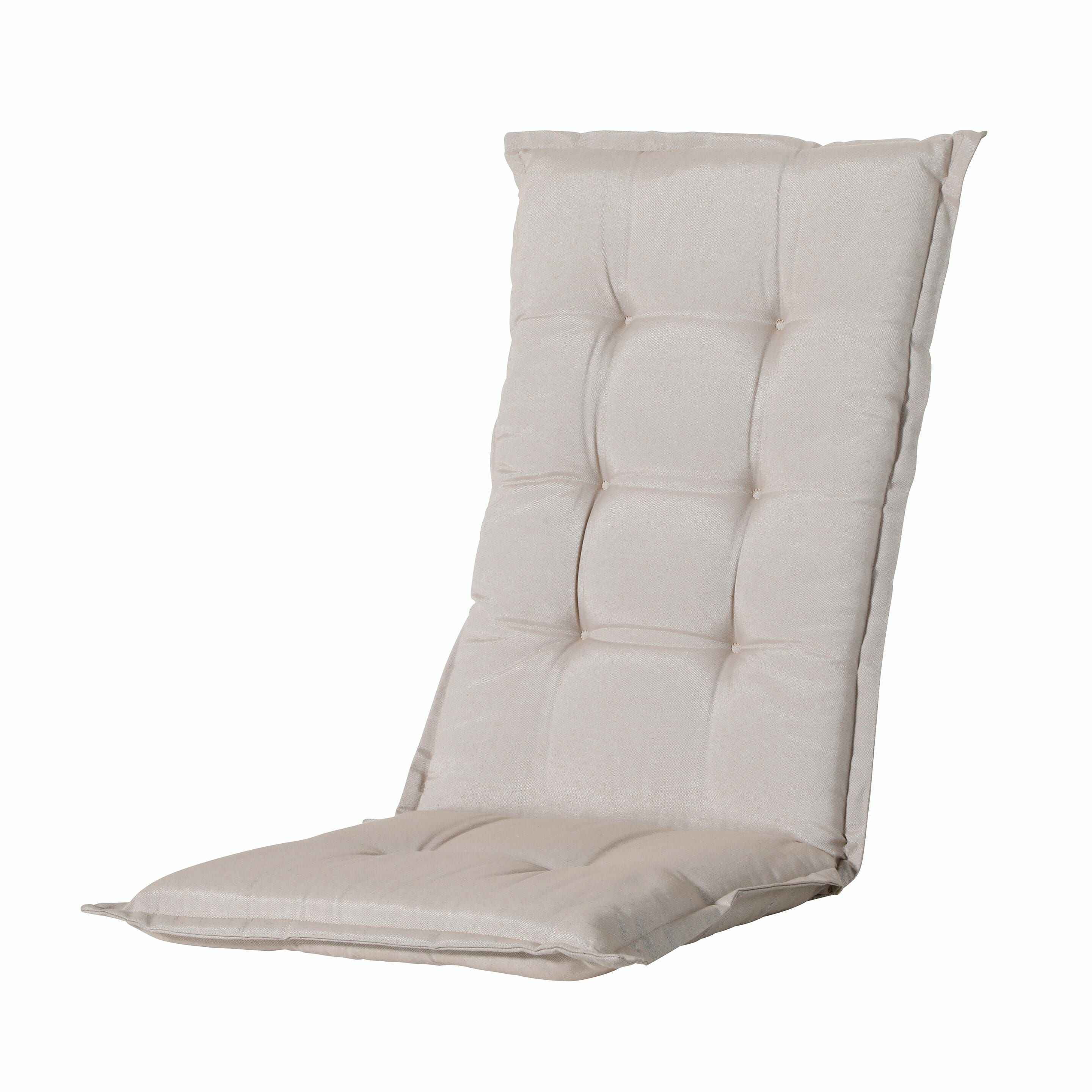 Madison Tuinstoelkussen Hoge Rug Panama Linnen - 123x50cm - Beige