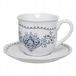 SG Secret de Gourmet Tasses en céramique Cottage avec soucoupes - Set de 2 - 180 ml