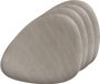 Zeller placemats lederlook - 10x - 34 x 42 cm - metallic taupe
